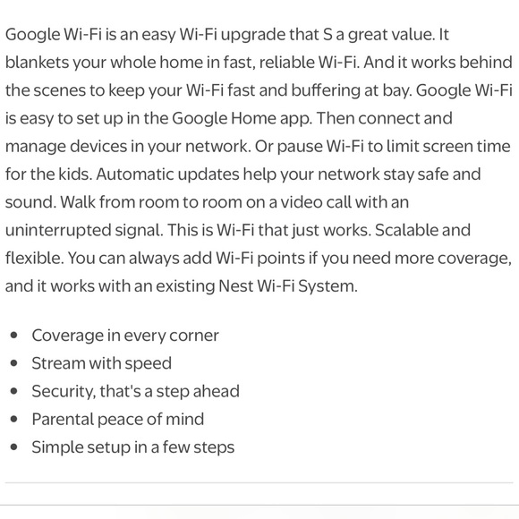 Google Mesh Router WiFi System - White - Picture 2 of 3